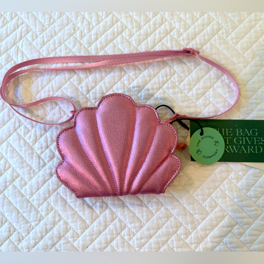 STATE Metallic Pink Shell Wallet NWT